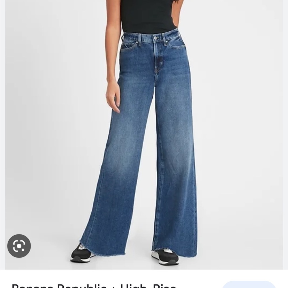 Banana Republic wide leg, high waisted jeans. Size 18 tall